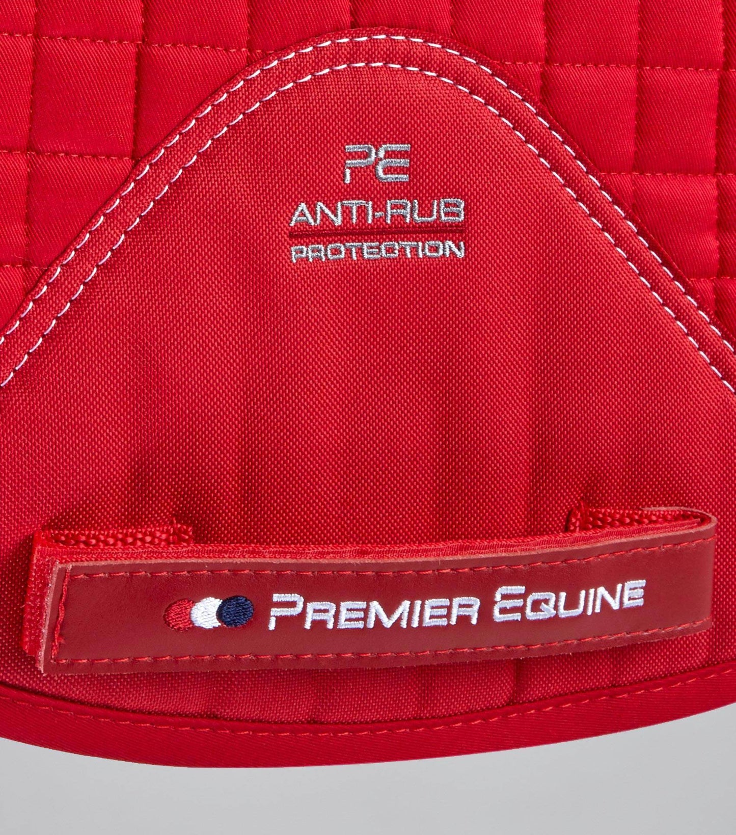 Premier Equine Merino Wool Saddle Pad - GP/Jump Numnah Red/Navy Wool - N P Equestrian & Pet Supplies Ltd