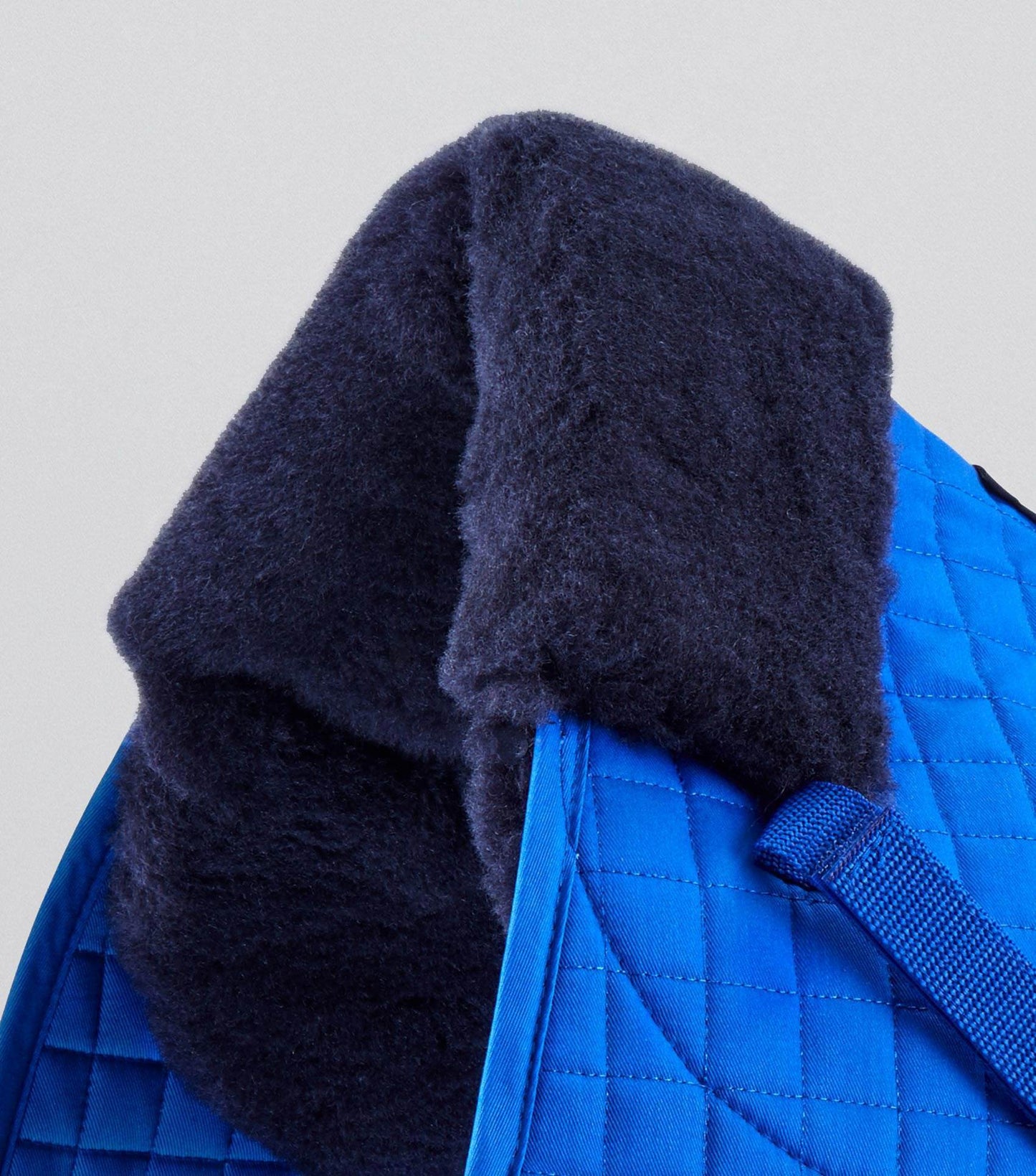 Premier Equine Merino Wool Saddle Pad - GP/Jump Numnah Royal Blue/Navy Wool - N P Equestrian & Pet Supplies Ltd