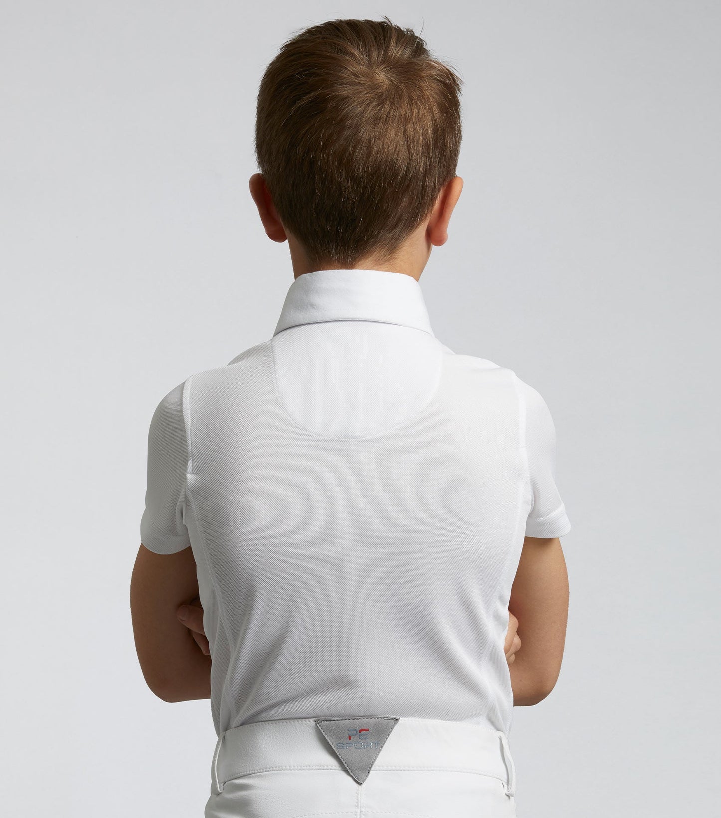 Premier Equine Mini Antonio Boy's Short Sleeve Show Shirt White