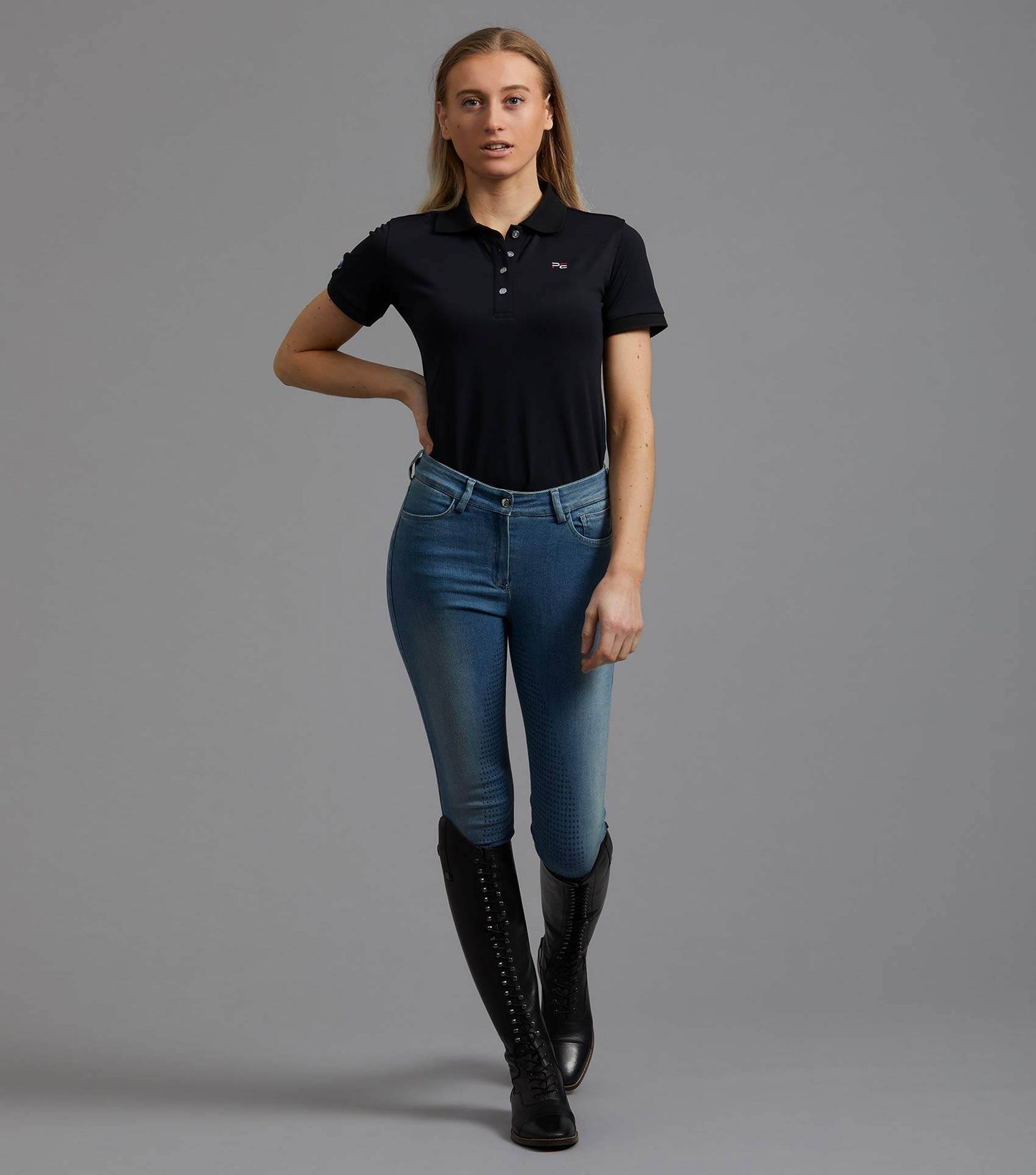 Premier Equine PE Ladies Team Polo Shirt - N P Equestrian & Pet Supplies Ltd