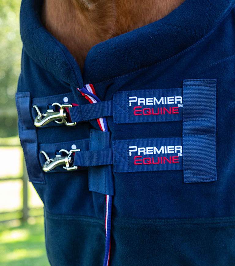 Premier Equine Buster Fleece Cooler Rug - Vecto Edition Navy - N P Equestrian & Pet Supplies Ltd