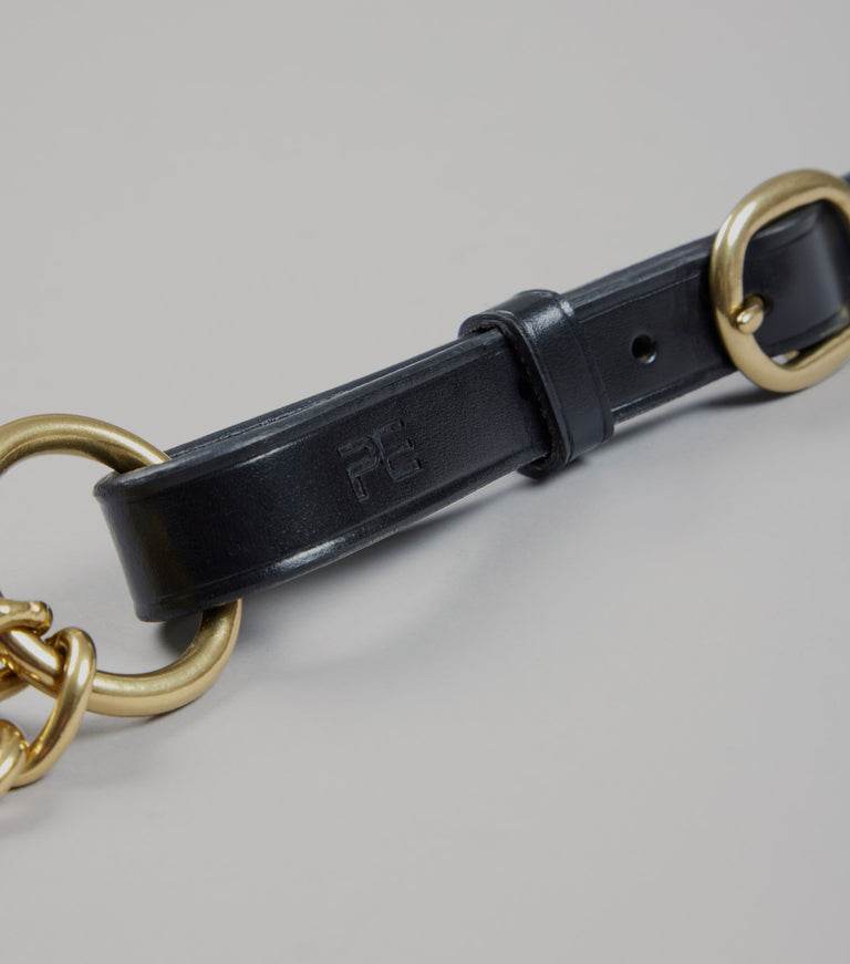 Premier Equine Leather Lead Rein with Chain Coupling - N P Equestrian & Pet Supplies Ltd
