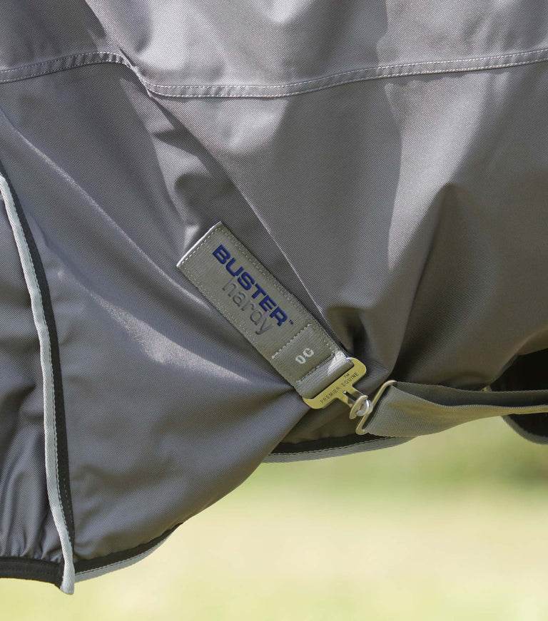 Premier Equine Buster Hardy 0g Half Neck Turnout Rug Grey - N P Equestrian & Pet Supplies Ltd