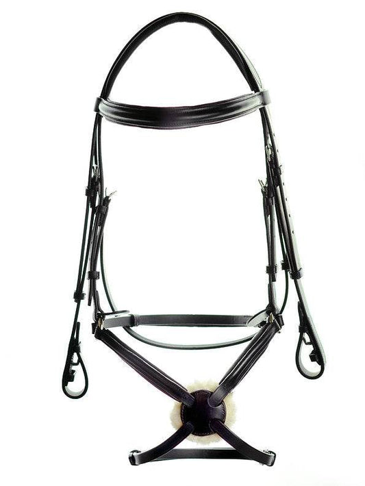 Dever Ascot Comfort Grackle Bridle - N P Equestrian & Pet Supplies Ltd