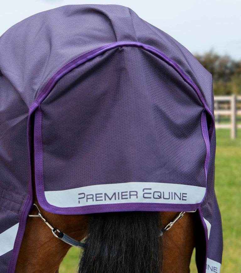 Premier Equine Stratus 600D Series 0g Turnout Rug with Classic Neck Cover Purple