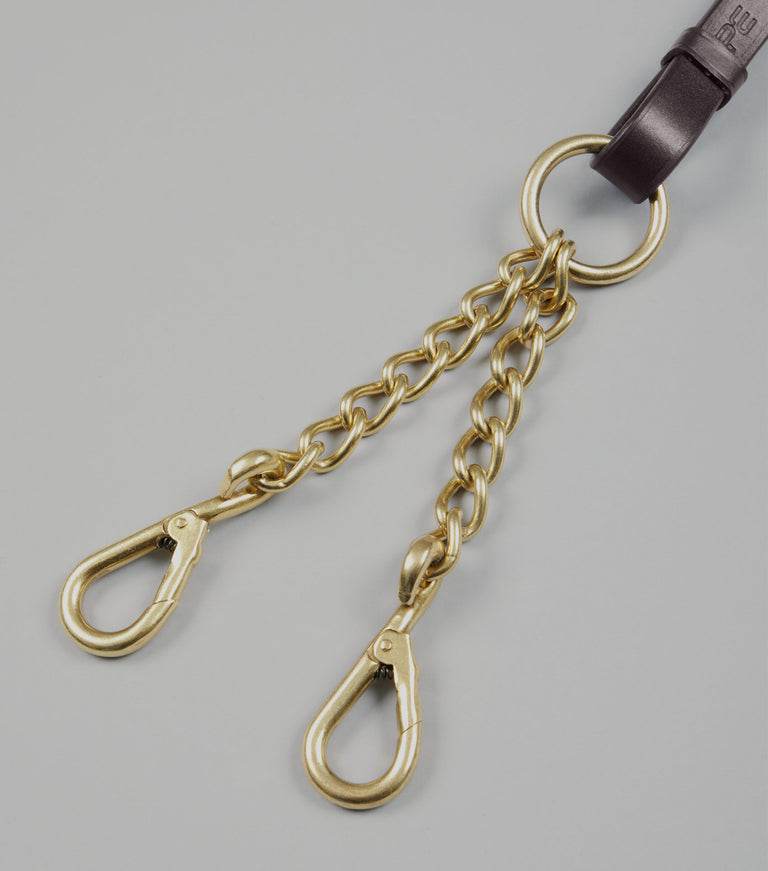 Premier Equine Leather Lead Rein with Chain Coupling - N P Equestrian & Pet Supplies Ltd