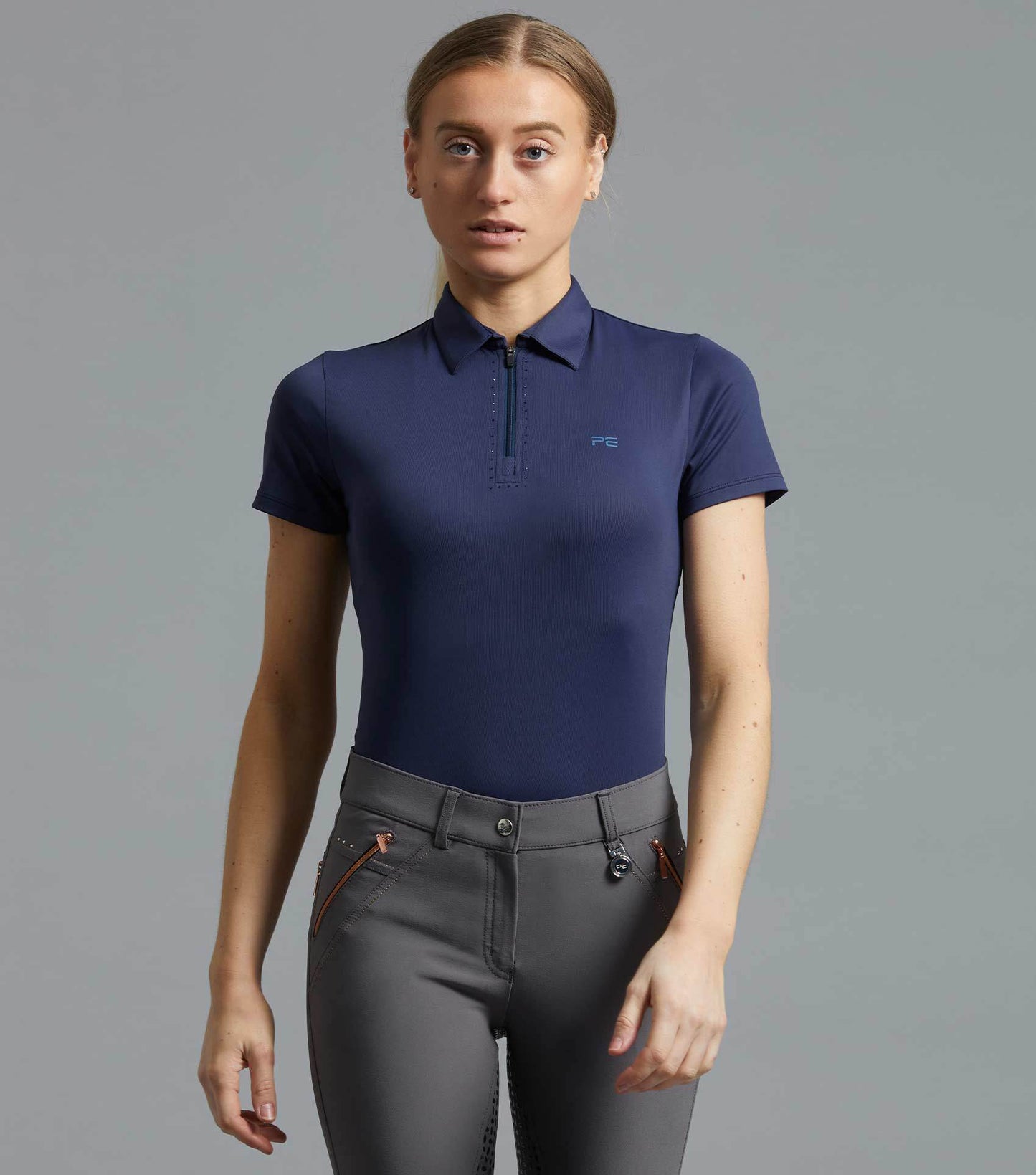 Premier Equine Scintillo Ladies Short Sleeve Riding Top - N P Equestrian & Pet Supplies Ltd