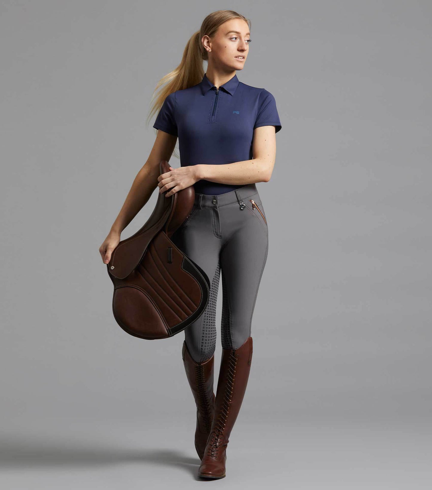 Premier Equine Scintillo Ladies Short Sleeve Riding Top - N P Equestrian & Pet Supplies Ltd