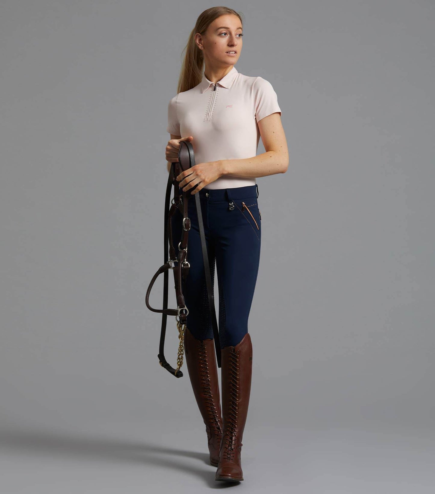 Premier Equine Scintillo Ladies Short Sleeve Riding Top - N P Equestrian & Pet Supplies Ltd