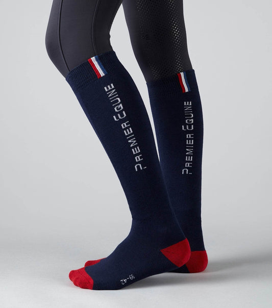 Premier Equine PE Sports Series Riding Socks (1 Pair) Navy - N P Equestrian & Pet Supplies Ltd