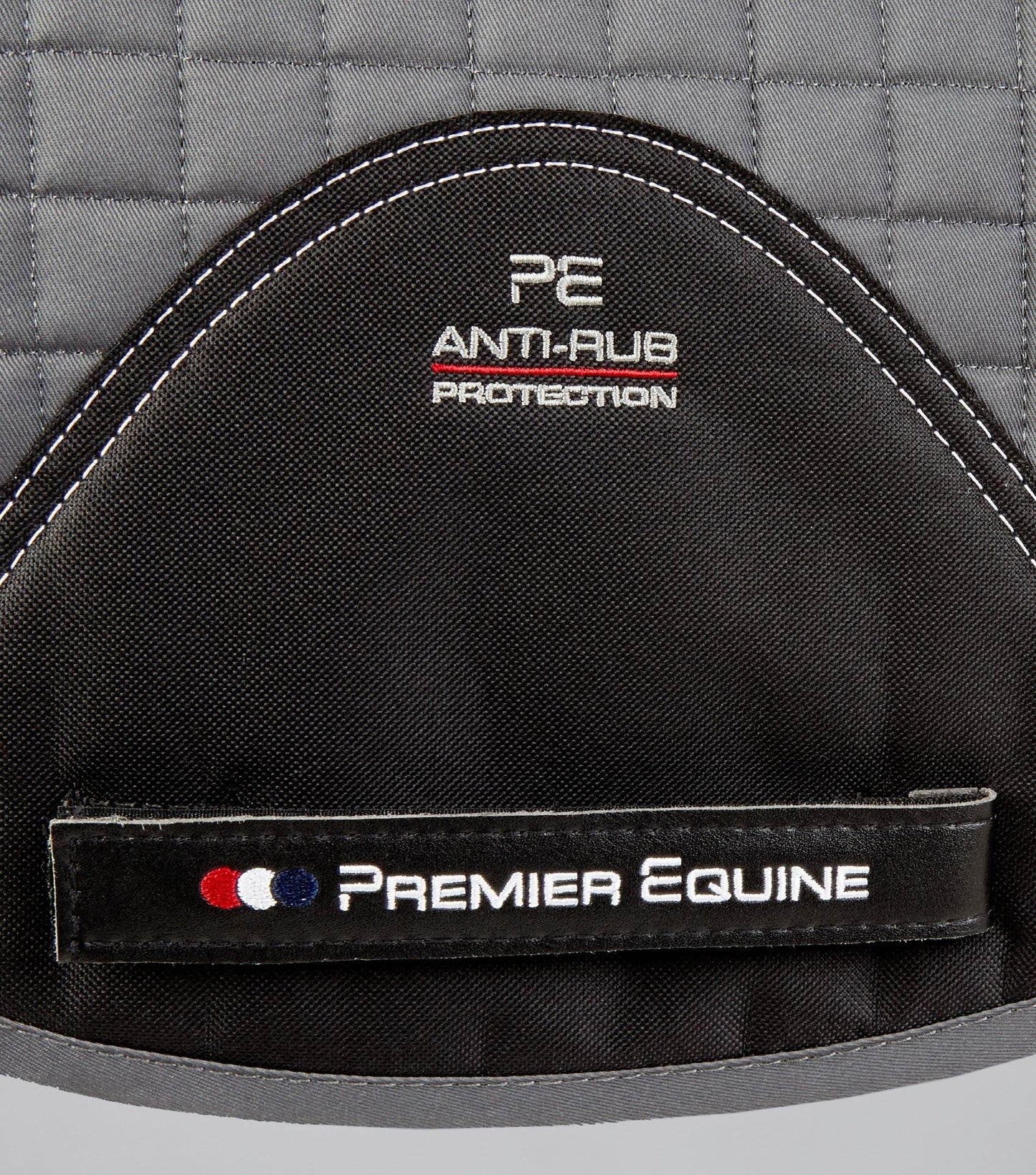 Premier Equine Close Contact Tech Grip Pro Anti-Slip Saddle Pad - Dressage Square Grey - N P Equestrian & Pet Supplies Ltd