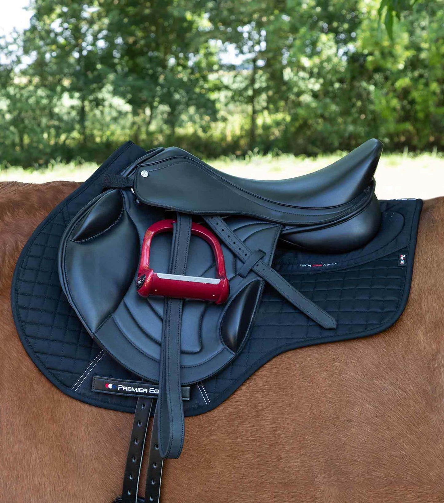Premier Equine Close Contact Tech Grip Pro Anti-Slip Saddle Pad - GP/Jump Black - N P Equestrian & Pet Supplies Ltd