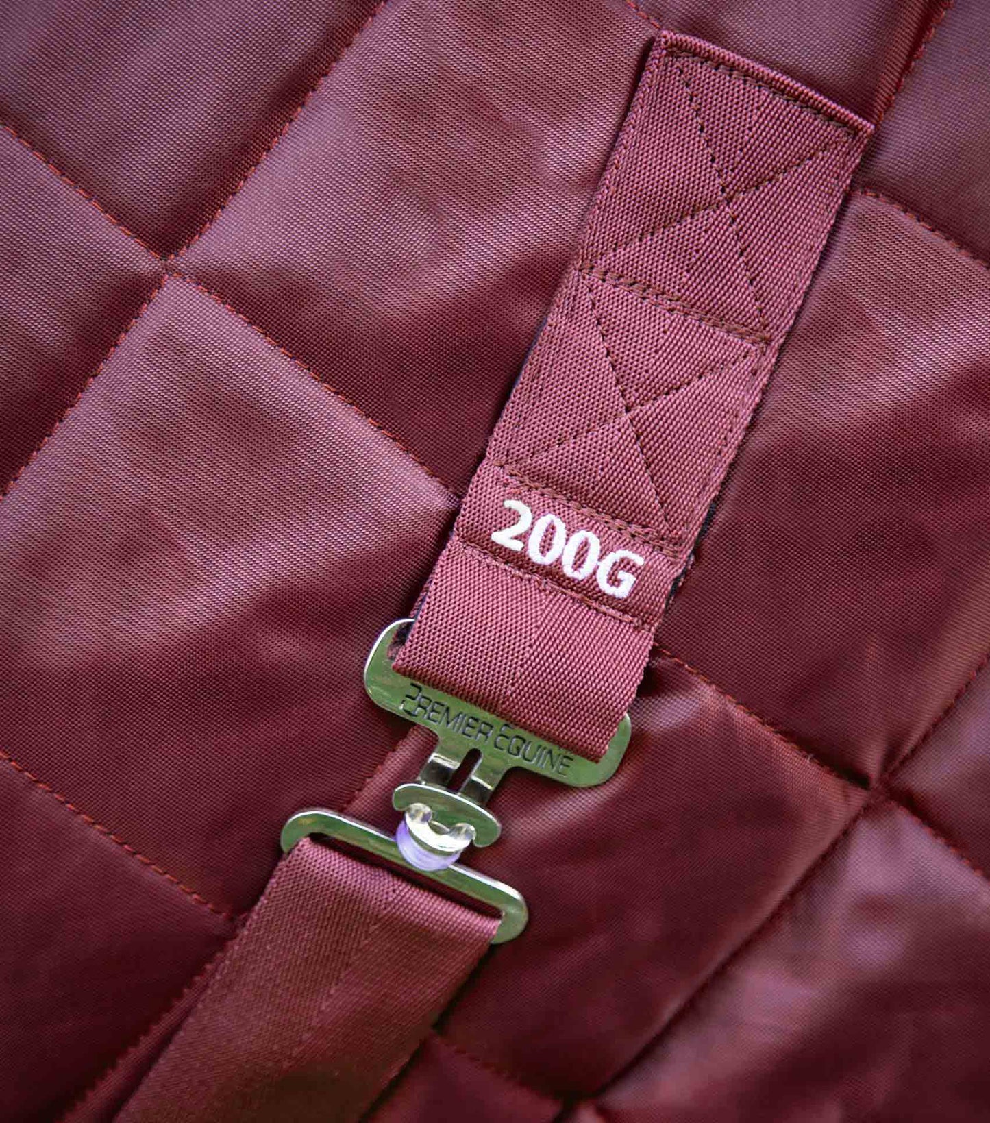 Premier Equine Tuscan Stable Rug 200g Burgundy