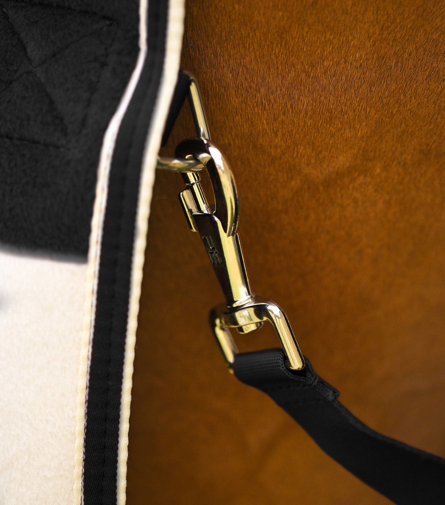 Premier Equine Vellus Horse Fleece Rug Black/White