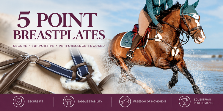 5 Point Breastplates - N P Equestrian & Pet Supplies Ltd 