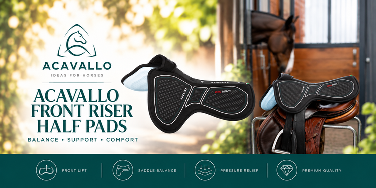 Acavallo Front Riser Half Pads - N P Equestrian & Pet Supplies Ltd 