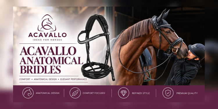 Acavallo Anatomical Bridles - N P Equestrian & Pet Supplies Ltd 