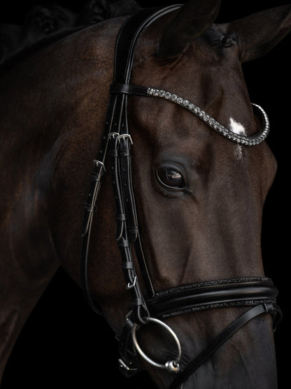 Kieffer Snaffle Bridle Grace - Black/Chrome
