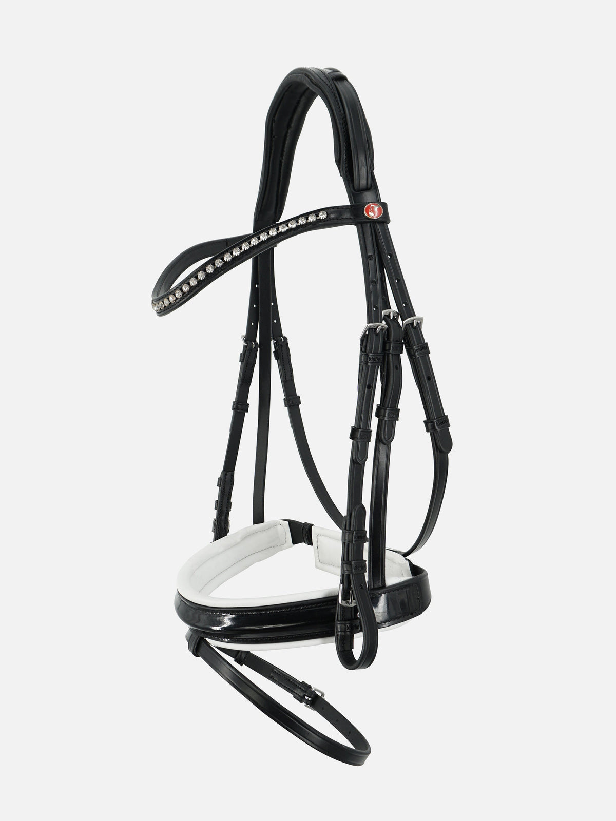 Kieffer Snaffle Bridle Comfort Paris - Black/White