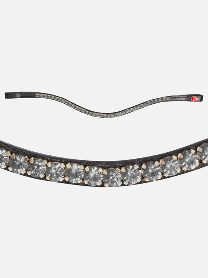 Kieffer Snaffle Bridle Grace - Black/Chrome