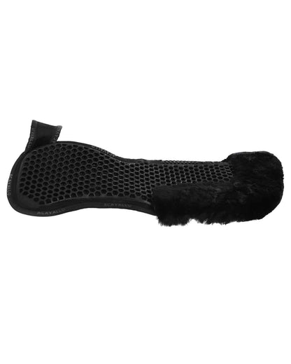 Acavallo Pad MF-S WFS Suede Rear Sheepskin Hexagonal Gel Flat - Black/Black