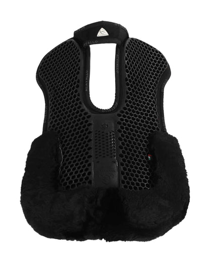 Acavallo Pad MF-S WFS Suede Rear Sheepskin Hexagonal Gel Flat - Black/Black