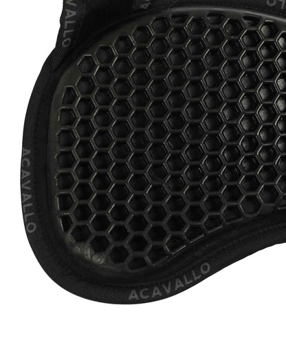 Acavallo Pad MF-S WFS Suede Rear Sheepskin Hexagonal Gel Flat - Black/Black