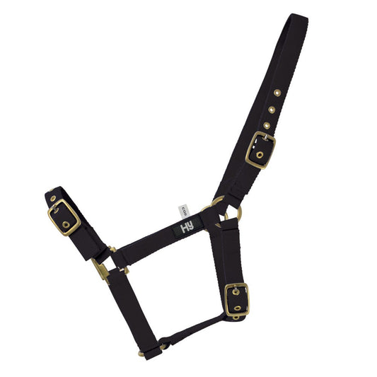 Hy Equestrian Holly Fully Adjustable Head Collar Black
