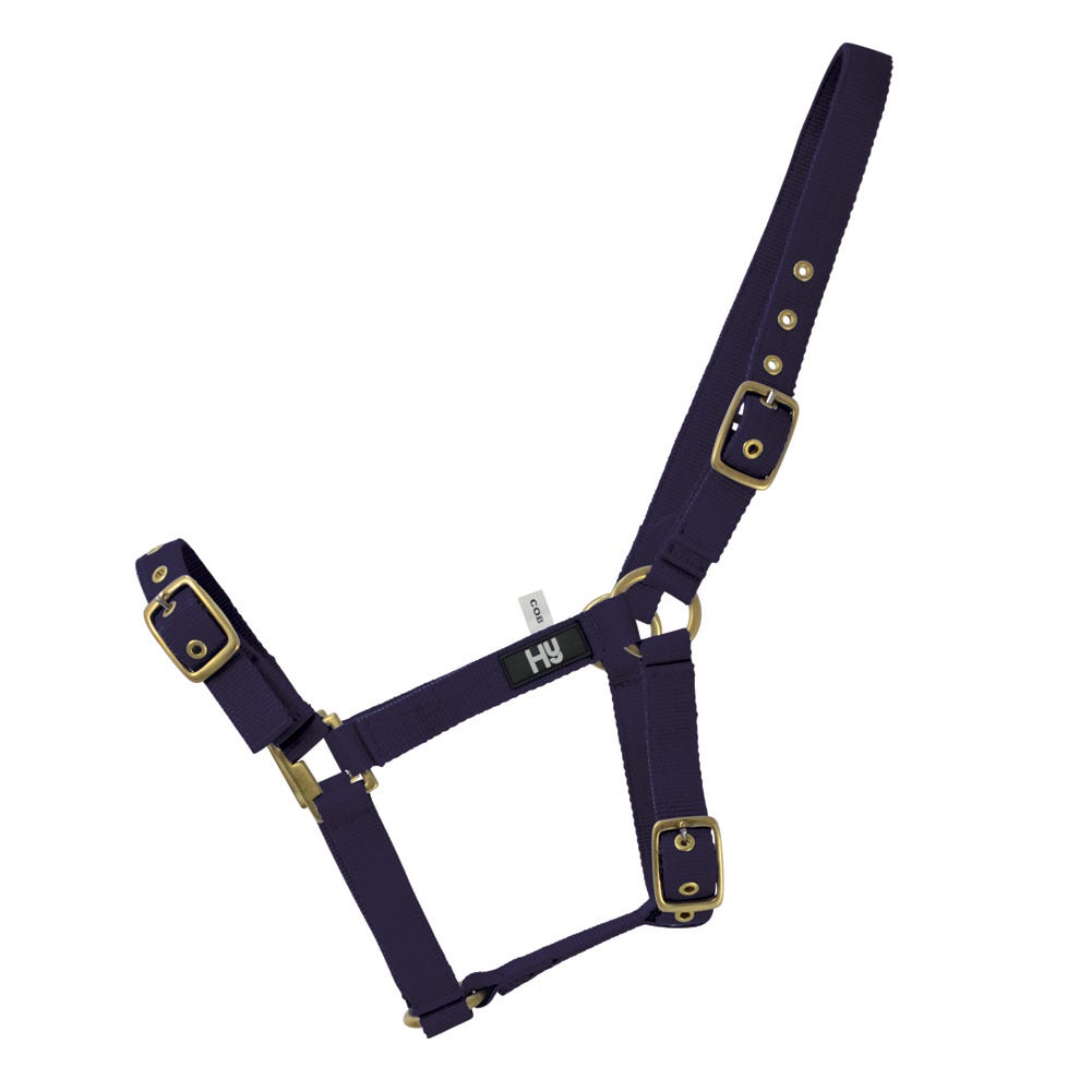 Hy Equestrian Holly Fully Adjustable Head Collar Navy