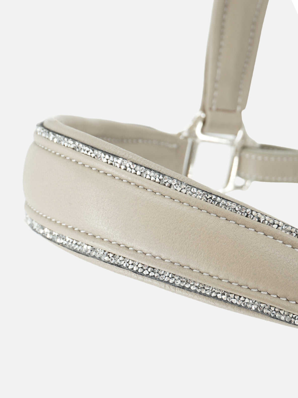 Kieffer Ultrasoft® Leather Headcollar - Taupe/Chrome