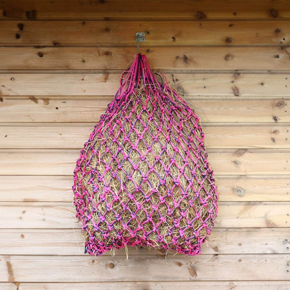 Hy Equestrian Slow Flow Elite Haynet Navy/Dark Pink/Light Pink - N P Equestrian & Pet Supplies Ltd 