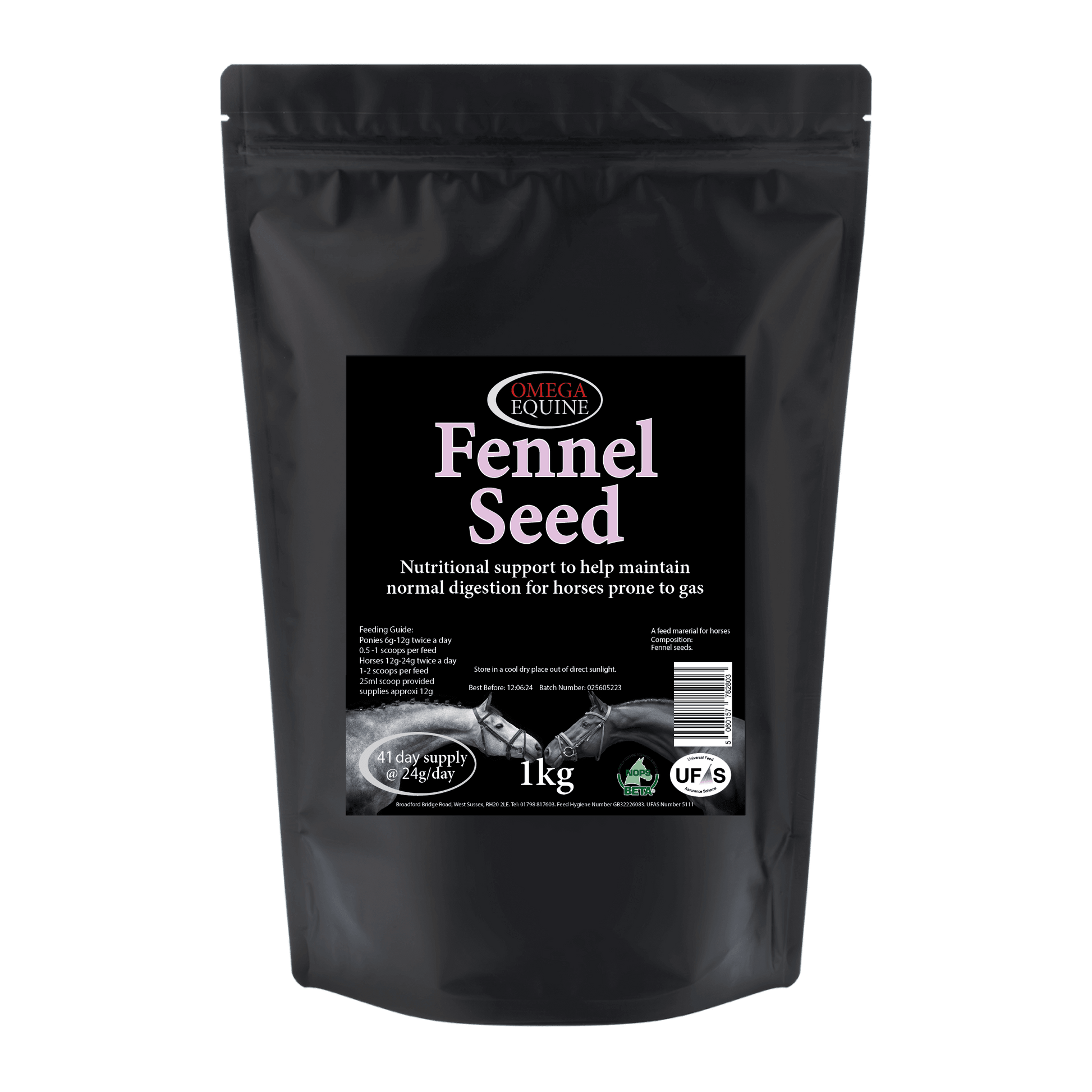 Omega Equine Fennel Seed - N P Equestrian & Pet Supplies Ltd 