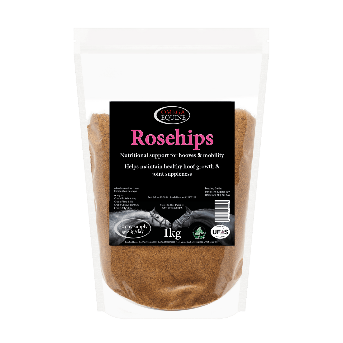 Omega Equine Rosehips - N P Equestrian & Pet Supplies Ltd 