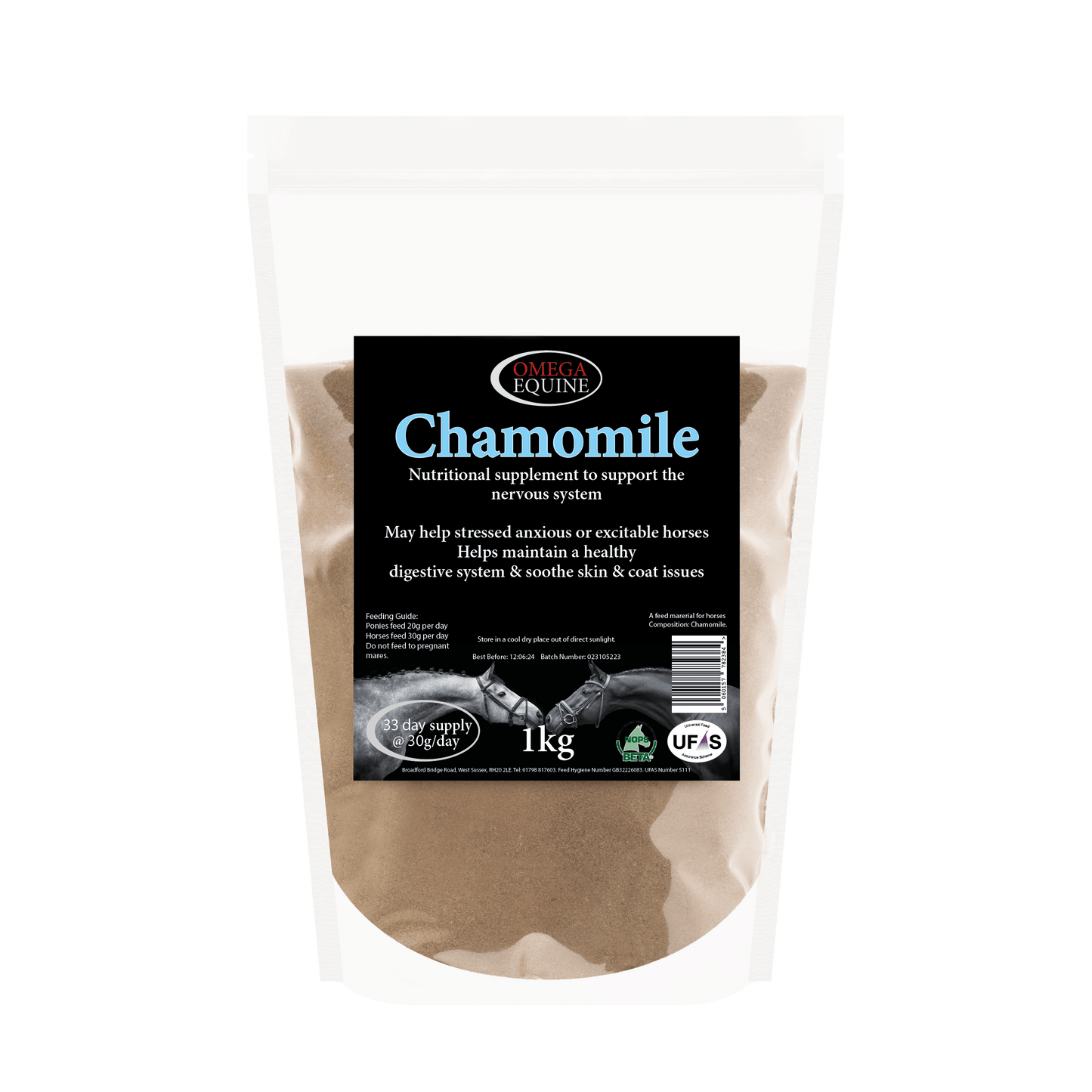 Omega Equine Chamomile - N P Equestrian & Pet Supplies Ltd 