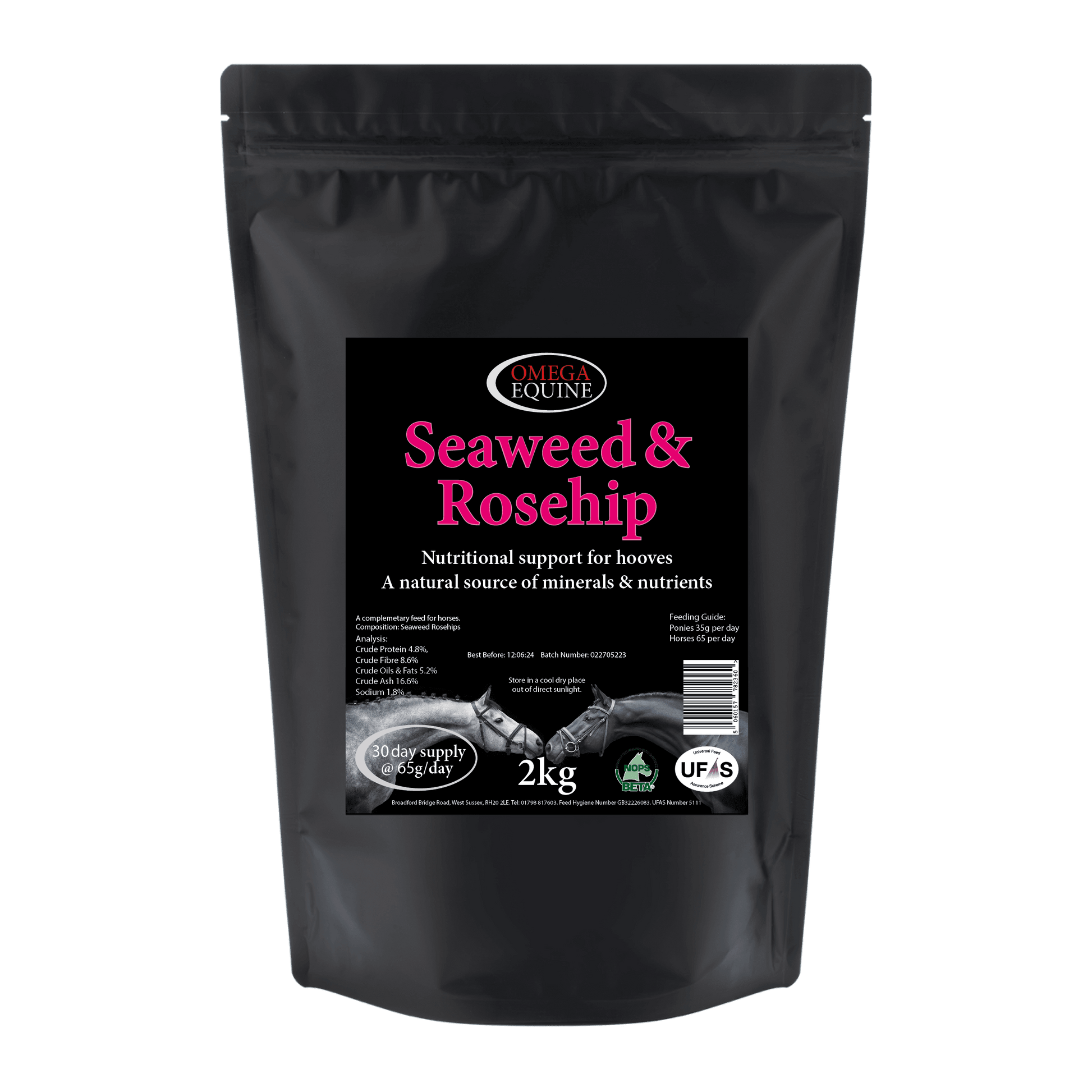 Omega Equine Seaweed & Rosehips - N P Equestrian & Pet Supplies Ltd 