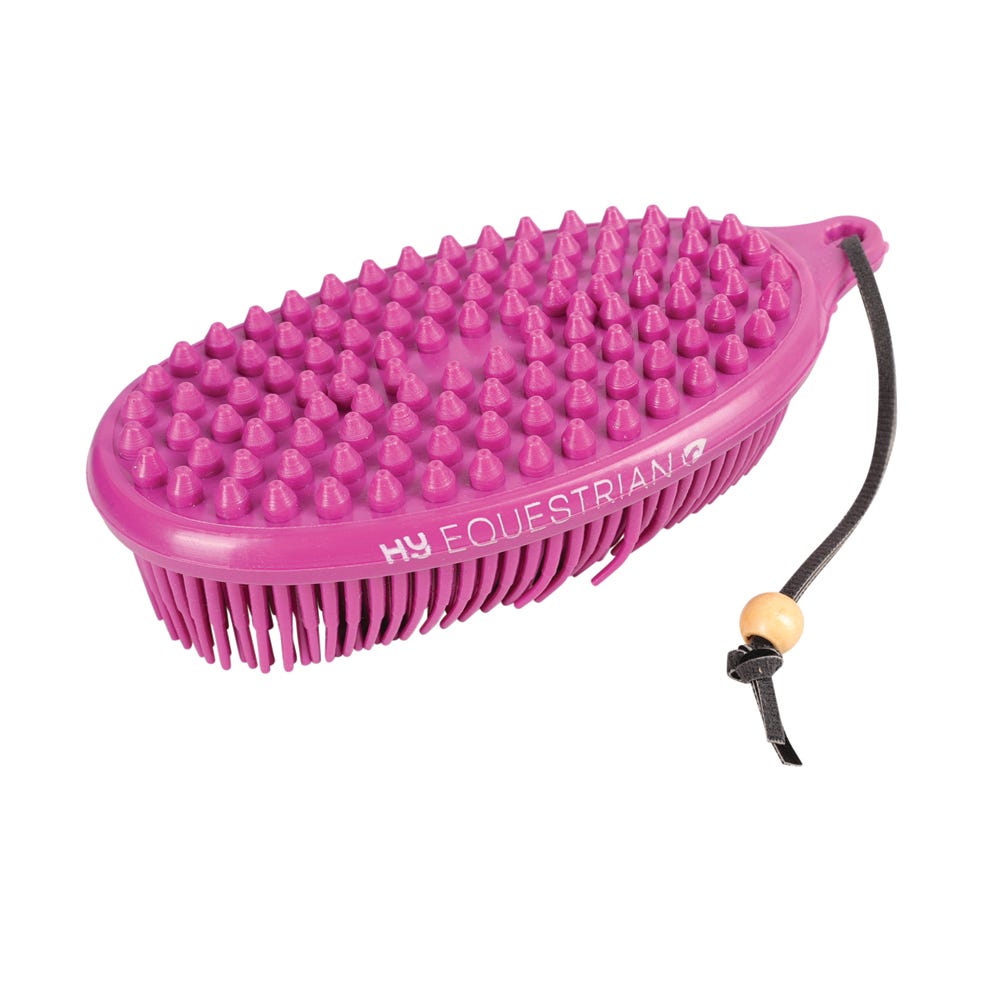 Hy Equestrian Pebble Brush - Purple