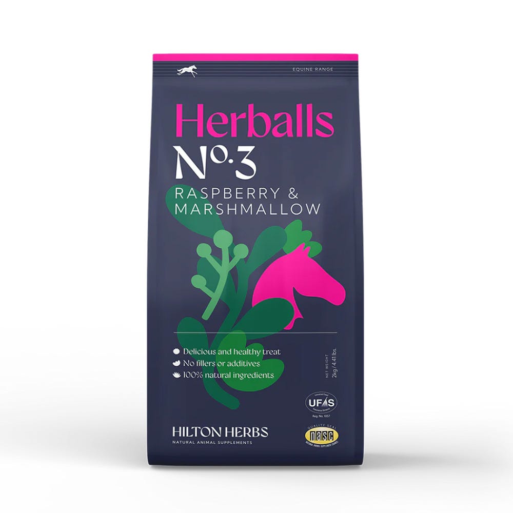 Hilton Herbs Herballs N°. 3 Raspberry & Marshmallow - N P Equestrian & Pet Supplies Ltd