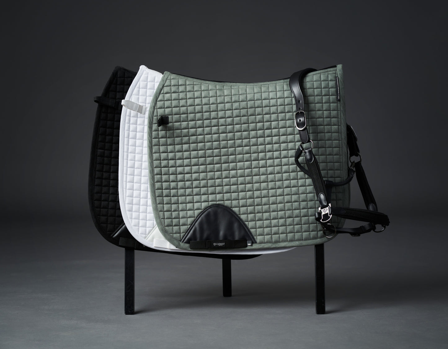 CATAGO FIR-Tech Performance Dressage Saddle Pad - Black