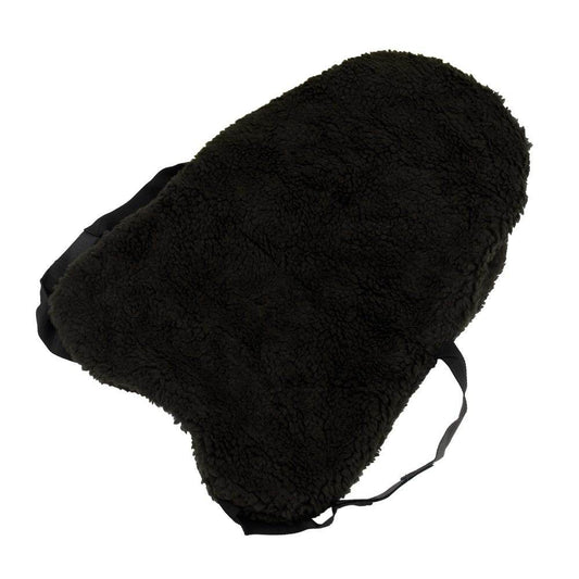 Hy Equestrian Fur Fabric Seat Saver Black - N P Equestrian & Pet Supplies Ltd 