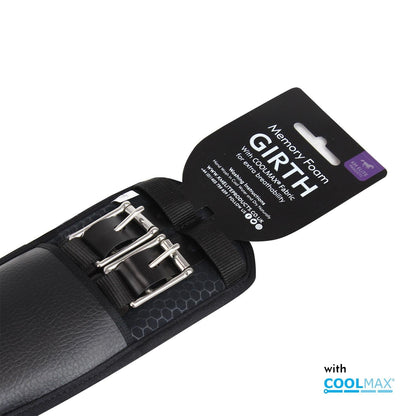 KM Elite Memory Foam Dressage Girth - Black