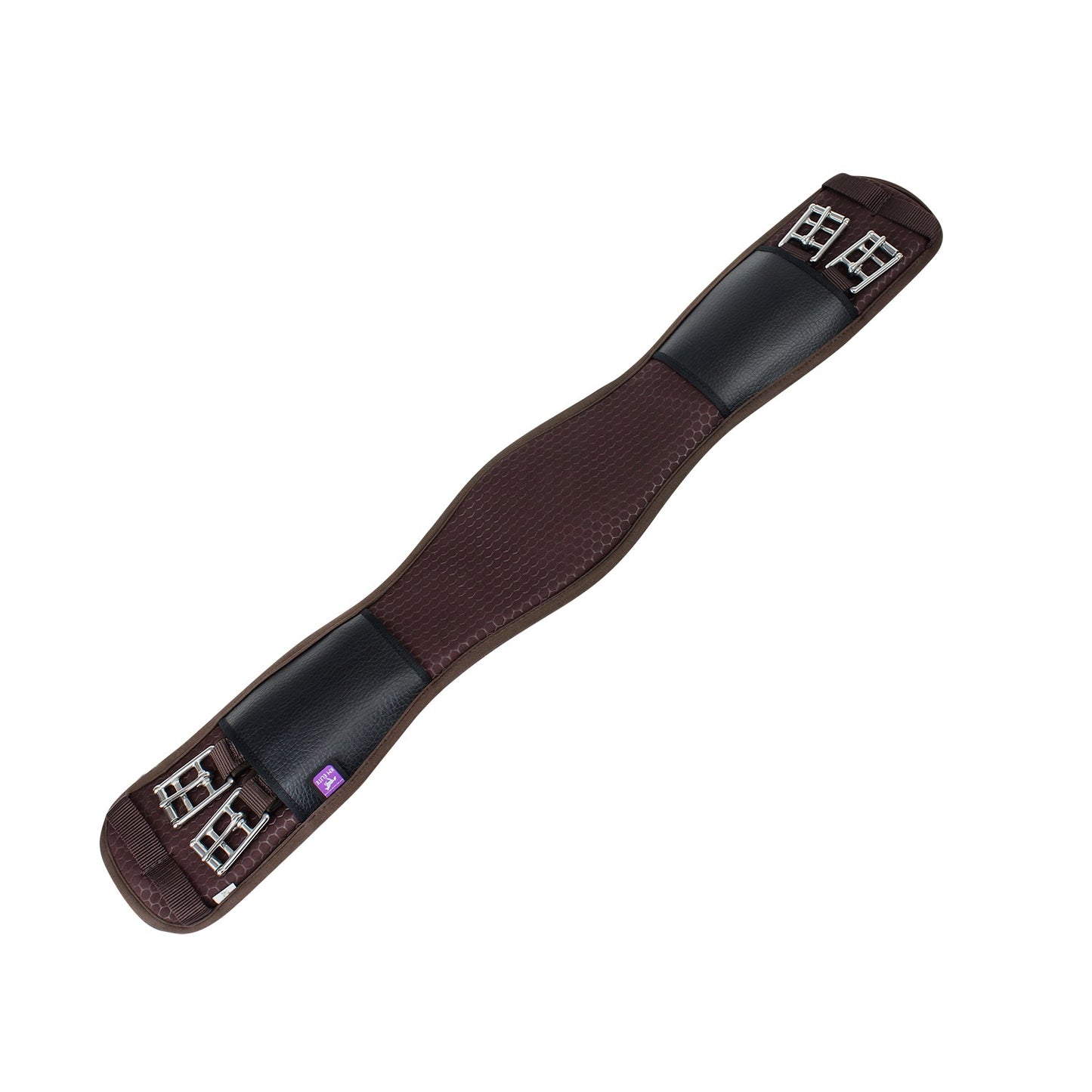 KM Elite Memory Foam Dressage Girth - Brown