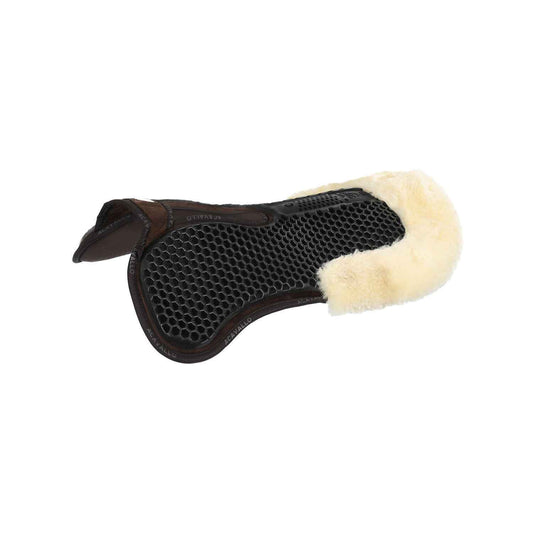 Acavallo Pad MF-S WFS Suede Rear Sheepskin Hexagonal Gel Flat - Brown/Natural