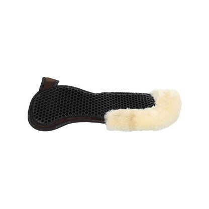 Acavallo Pad MF-S WFS Suede Rear Sheepskin Hexagonal Gel Flat - Brown/Natural