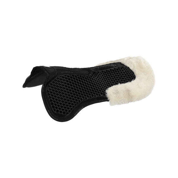Acavallo Pad MF-S WFS Suede Rear Sheepskin Hexagonal Gel Flat - Black/Natural