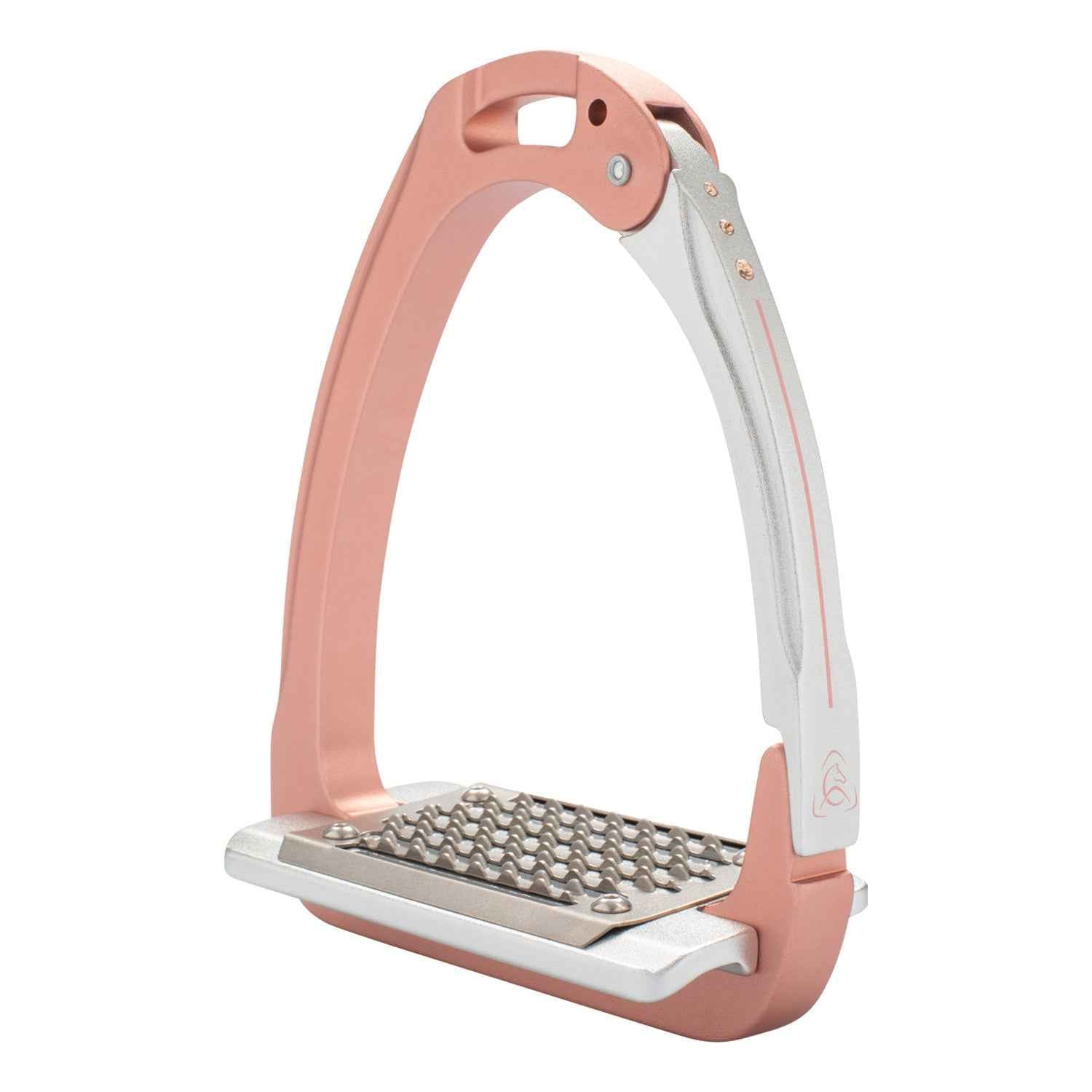 Acavallo Arena Aluplus 2.0 Stirrup Special Edition With Crystals - Antique Rose