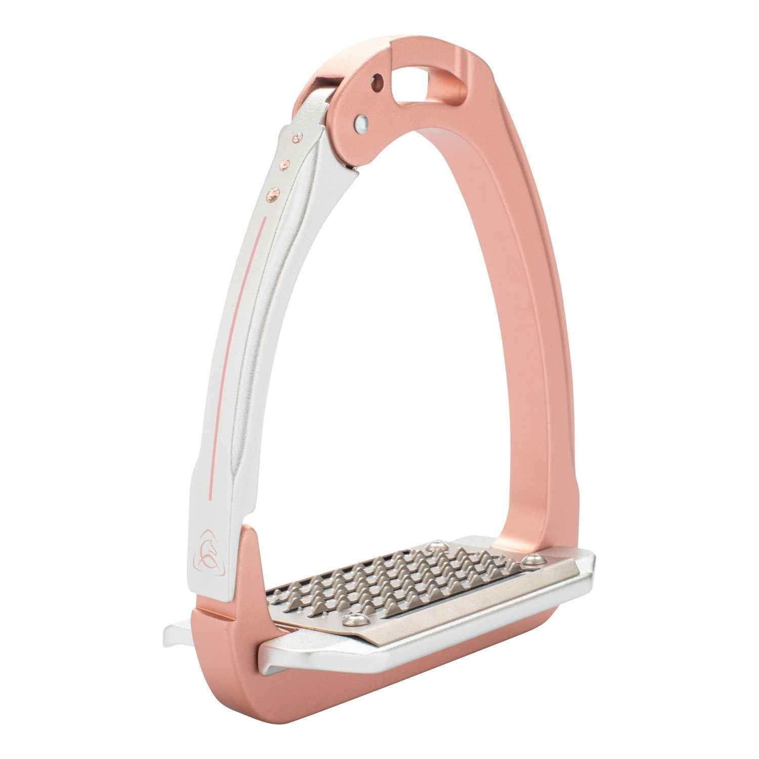 Acavallo Arena Aluplus 2.0 Stirrup Special Edition With Crystals - Antique Rose