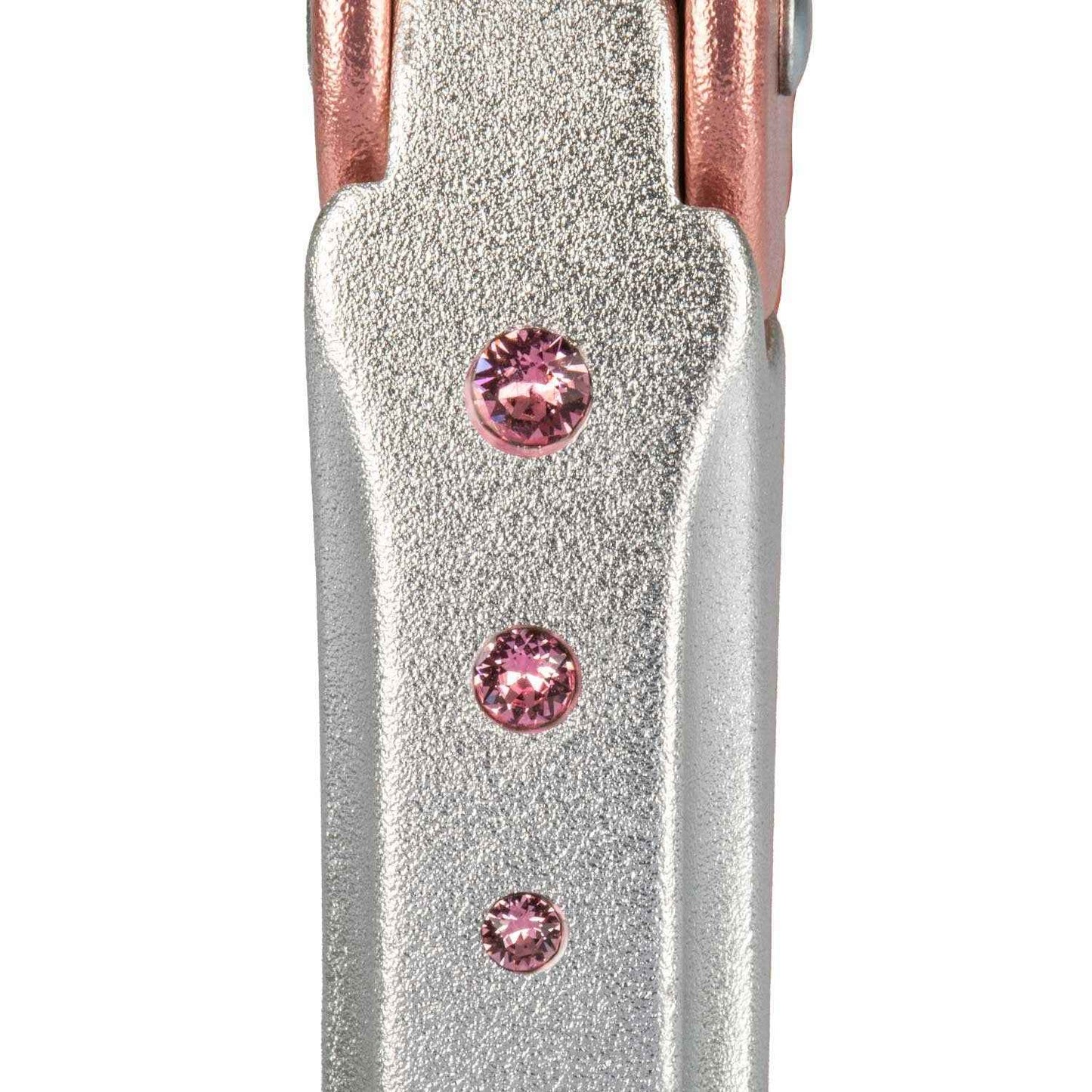 Acavallo Arena Aluplus 2.0 Stirrup Special Edition With Crystals - Antique Rose