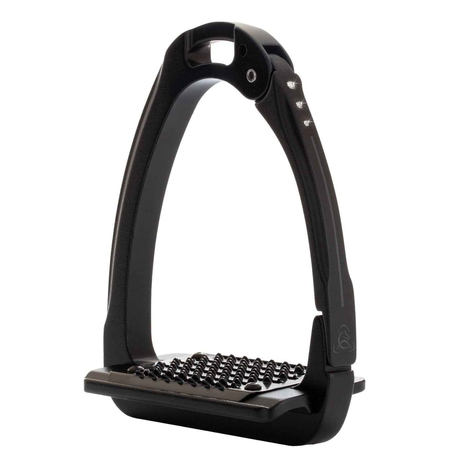 Acavallo Arena Aluplus 2.0 Stirrup Special Edition With Crystals - Total Black