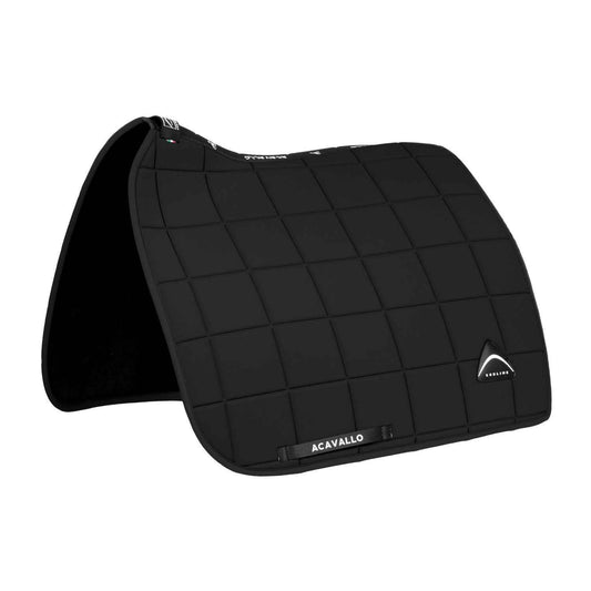 Acavallo Sublime Square Dressage Saddle Pad in Technical Fabric - Black