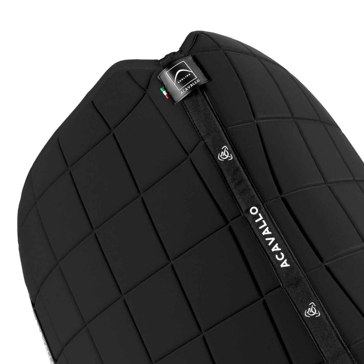 Acavallo Sublime Square Dressage Saddle Pad in Technical Fabric - Black